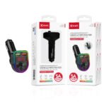 X-start CC121 Black Car Bluetooth MP3 Player (PC+ABS) with dual USB ports and dual outputs