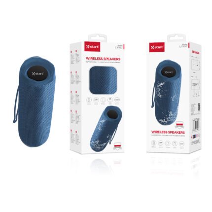 LY107 无线蓝牙音响 Blue Wireless Bluetooth Speaker 3.7V/800mAh TYPE-C BT 5.1 2.4G Supports USB flash drive, FM TF card, FM 3.5mm external connector ABS shell + fabric mesh cover