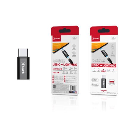 HD013 转接器 Black USB Adapter: USB-C to Lightning USB 3.0, supports charging and data transfer. Alloy casing.