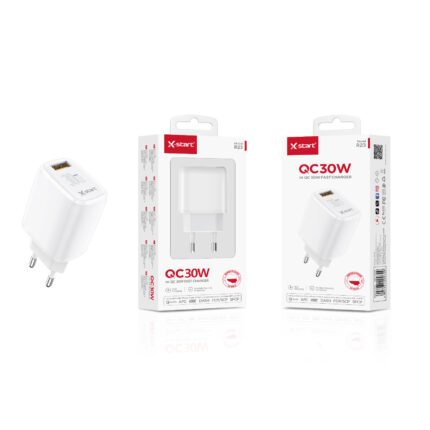 R23 快速充电器White QC30W EU Fast Charger, Single USB-A, 100V～240V, 50/60Hz, ABS Shell