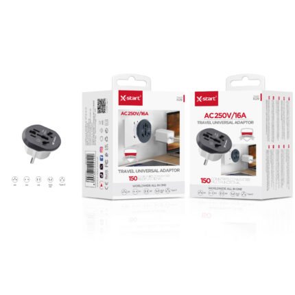 R29 多功能充电器White 16A EU Multi-Function Charger, 110V-250V, supports five plug types including UK/EU/US/NZ/TYPE-E, suitable for over 150 countries and regions worldwide, uses ABS fire-retardant shell.